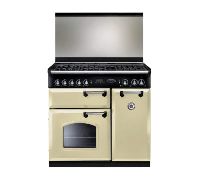 RANGEMASTER  Classic 90 Dual Fuel Range Cooker - Cream & Chrome